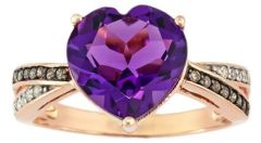 Amethyst and Diamond Ring from Fred Meyer Jewelers